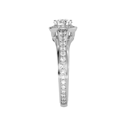 Precious Diamond Ring In 925 Sterling Silver - Seven