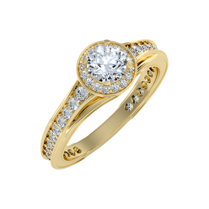 Precious Diamond Ring In 925 Sterling Silver - Nine