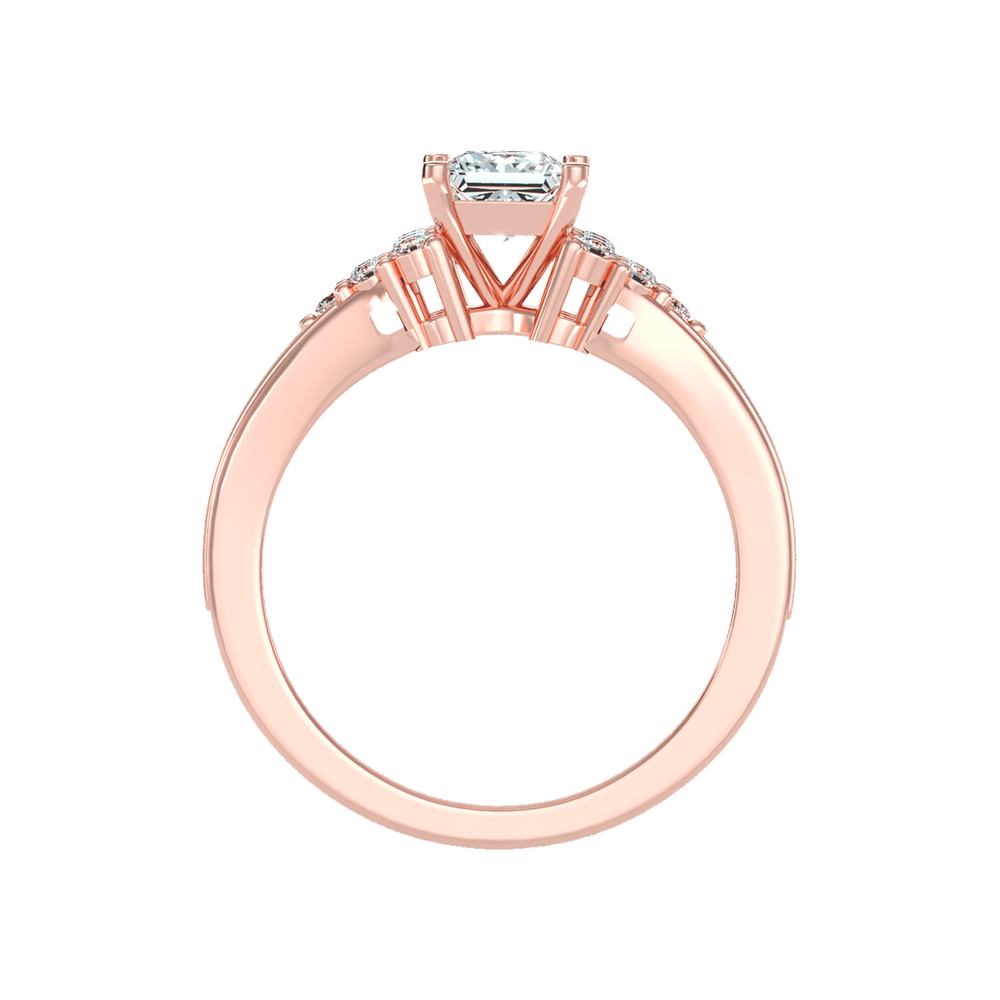 Precious Solitaire Ring In 925 Sterling Silver - Ten