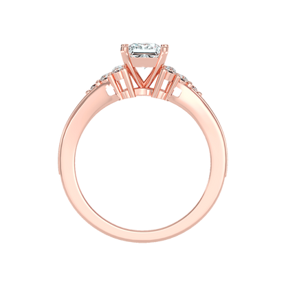 Precious Solitaire Ring In 925 Sterling Silver - Ten