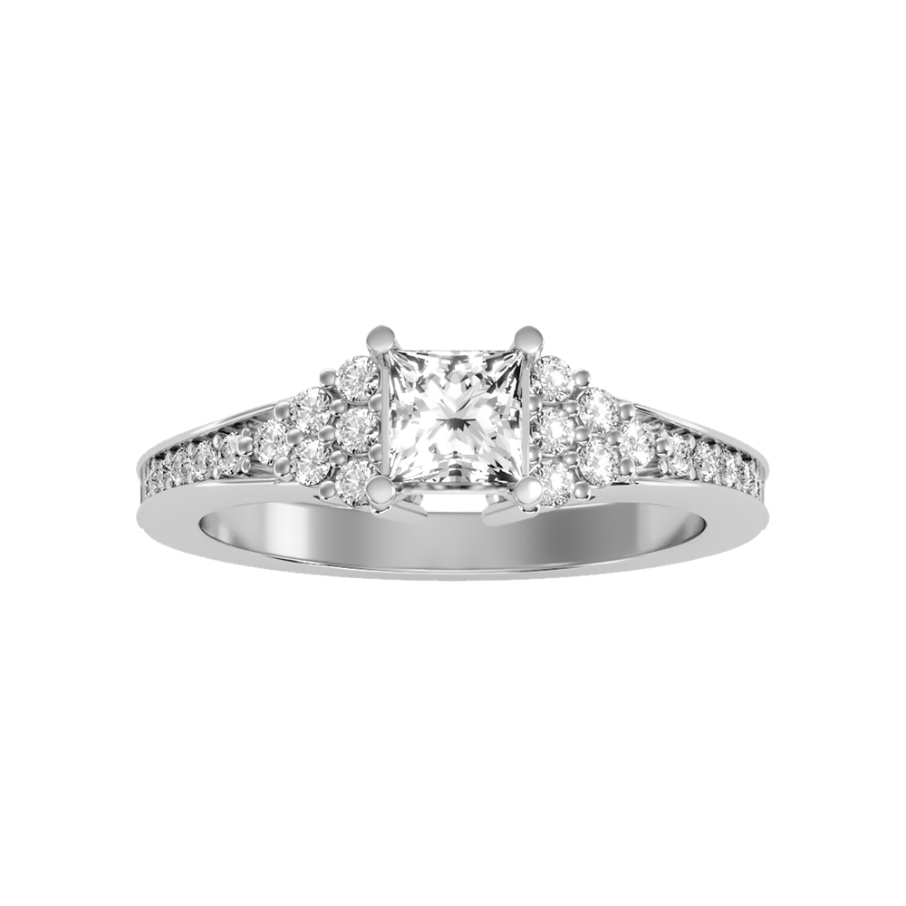 Precious Solitaire Ring In 925 Sterling Silver - Six