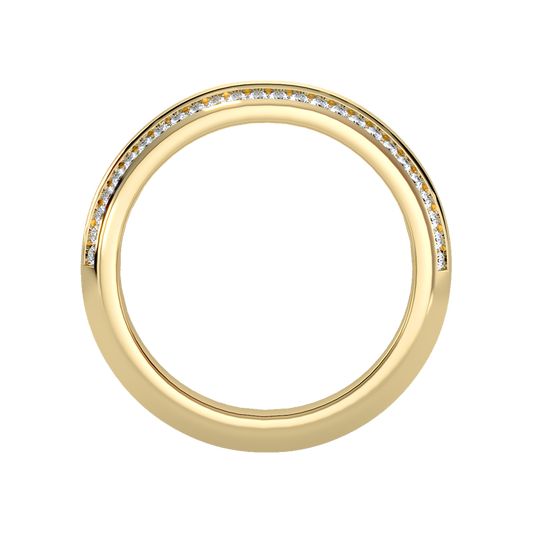Precision Men's Broad Band Ring In 925 Sterling Silver - Two