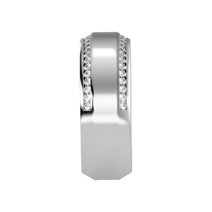 Precision Men's Broad Band Ring - Seven