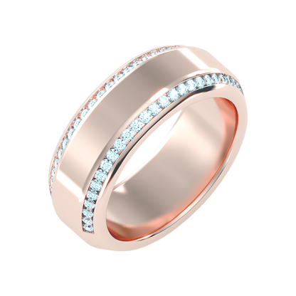 Precision Men's Broad Band Ring - Nine