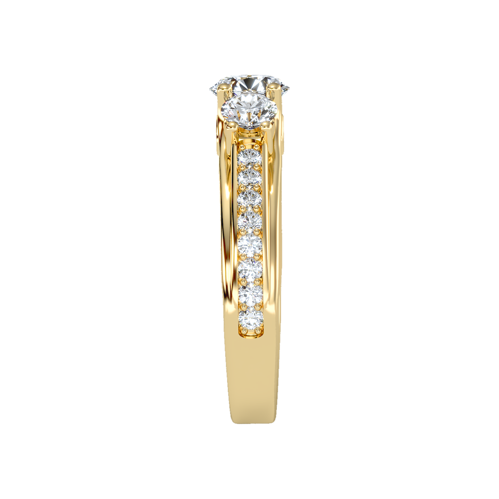 Premier Halo Solitaire Ring - Twelve
