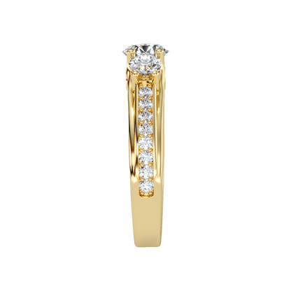 Premier Halo Solitaire Ring - Twelve