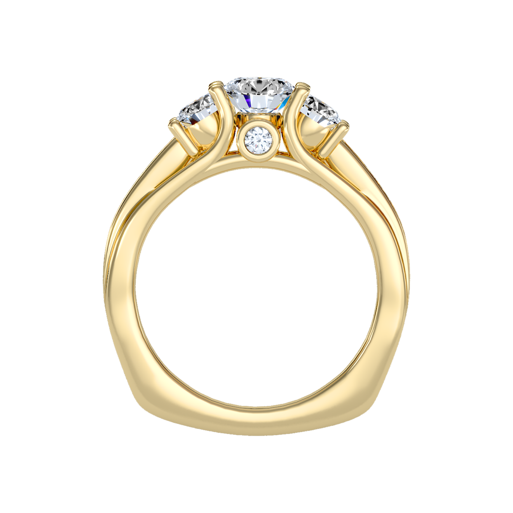 Premier Halo Solitaire Ring In 925 Sterling Silver - Thirteen