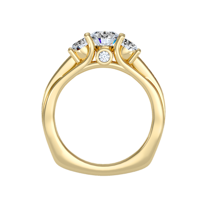 Premier Halo Solitaire Ring In 925 Sterling Silver - Thirteen