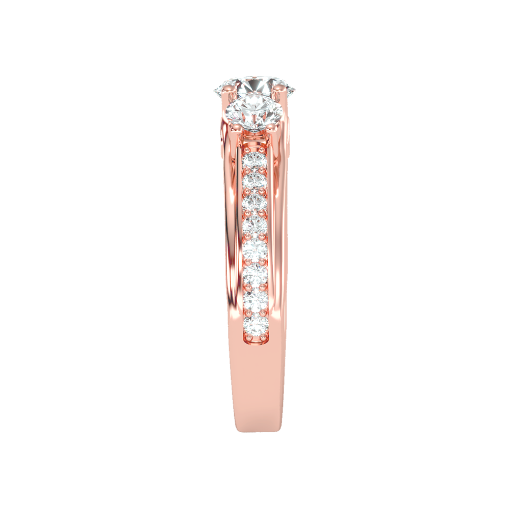 Premier Halo Solitaire Ring - Eight