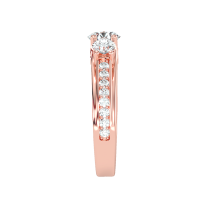 Premier Halo Solitaire Ring - Eight