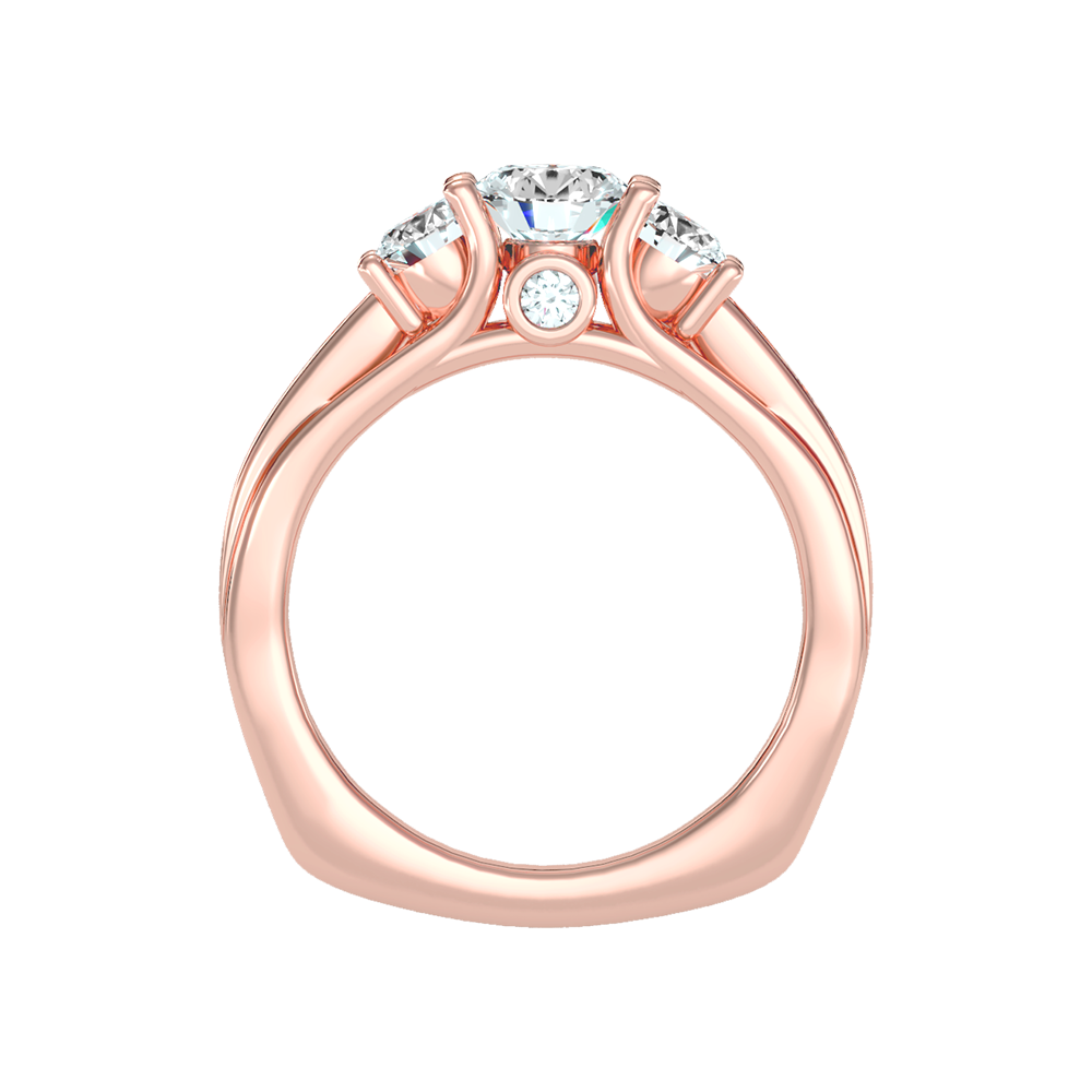 Premier Halo Solitaire Ring In 925 Sterling Silver - Nine