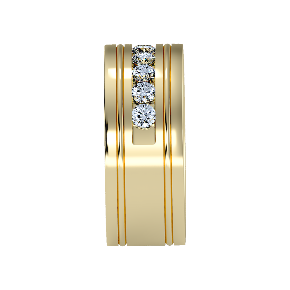 Prestige Men's Broad Band Ring In 925 Sterling Silver - Eleven