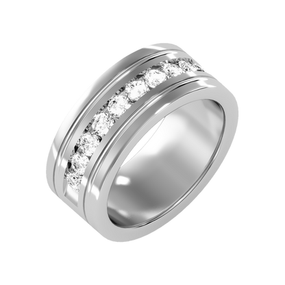 Prestige Men's Broad Band Ring - Two