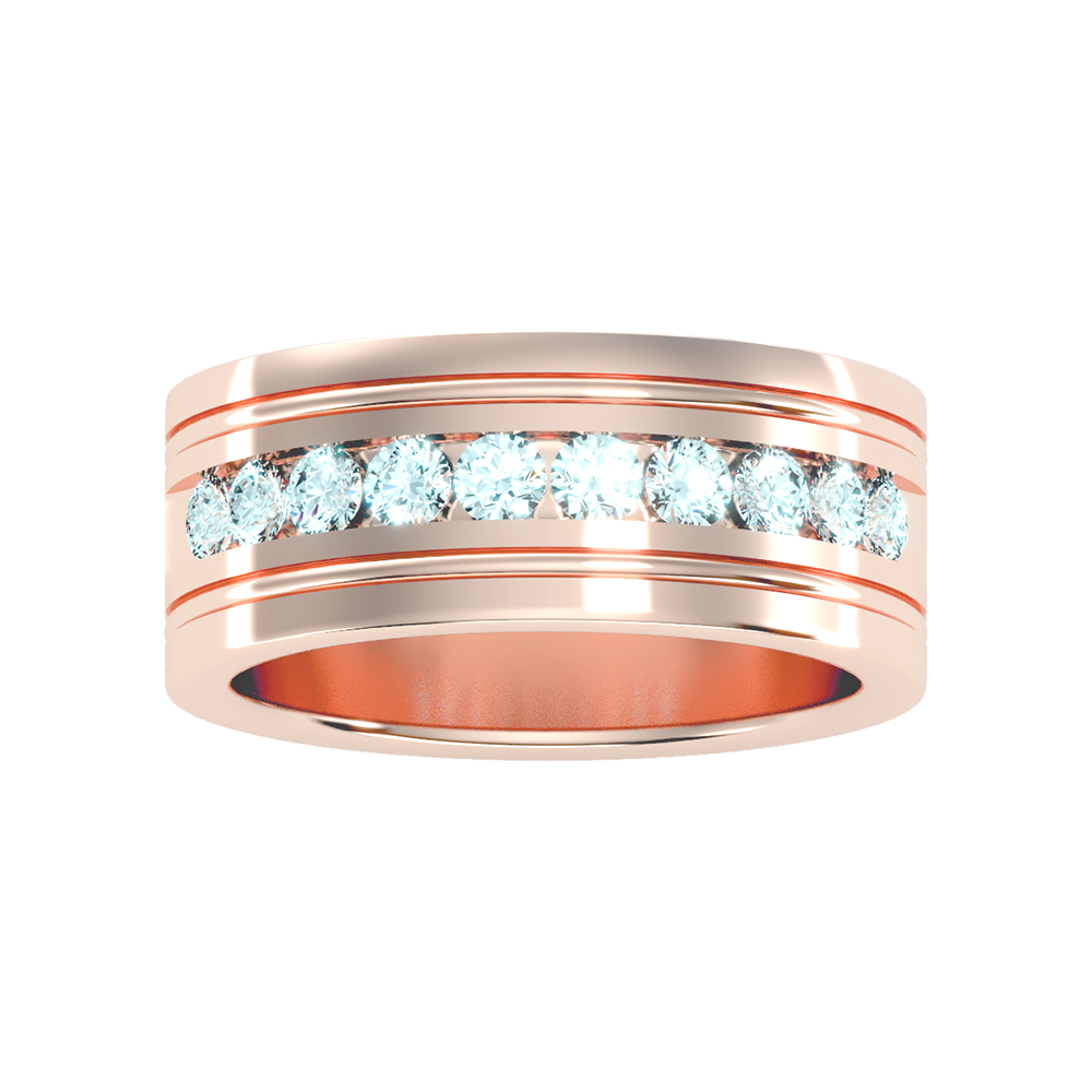 Prestige Men's Broad Band Ring In 925 Sterling Silver - Six