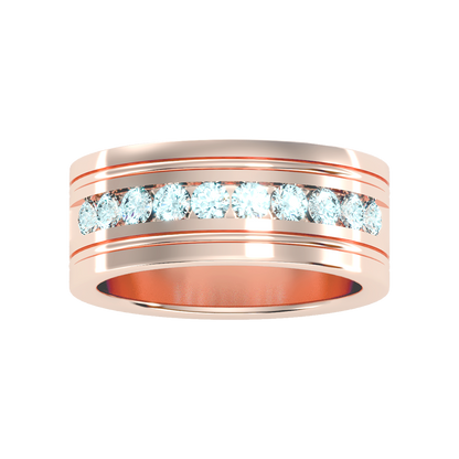 Prestige Men's Broad Band Ring In 925 Sterling Silver - Six