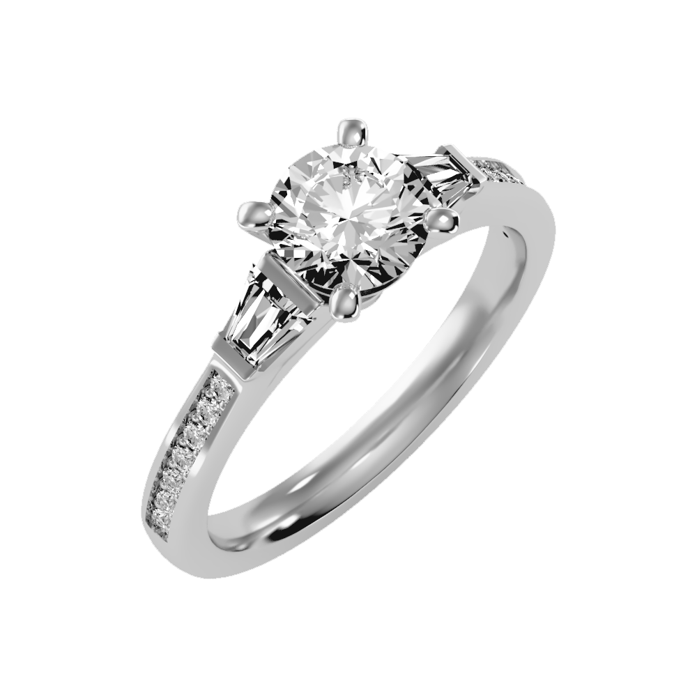 Prime Halo Solitaire Ring - One