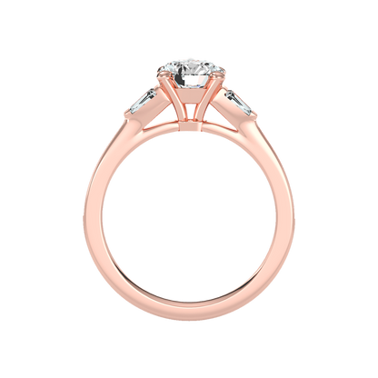 Prime Halo Solitaire Ring - Six