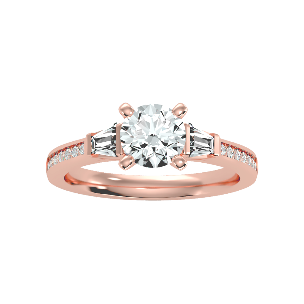 Prime Halo Solitaire Ring In 925 Sterling Silver - Seven