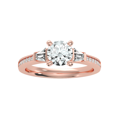Prime Halo Solitaire Ring - Seven