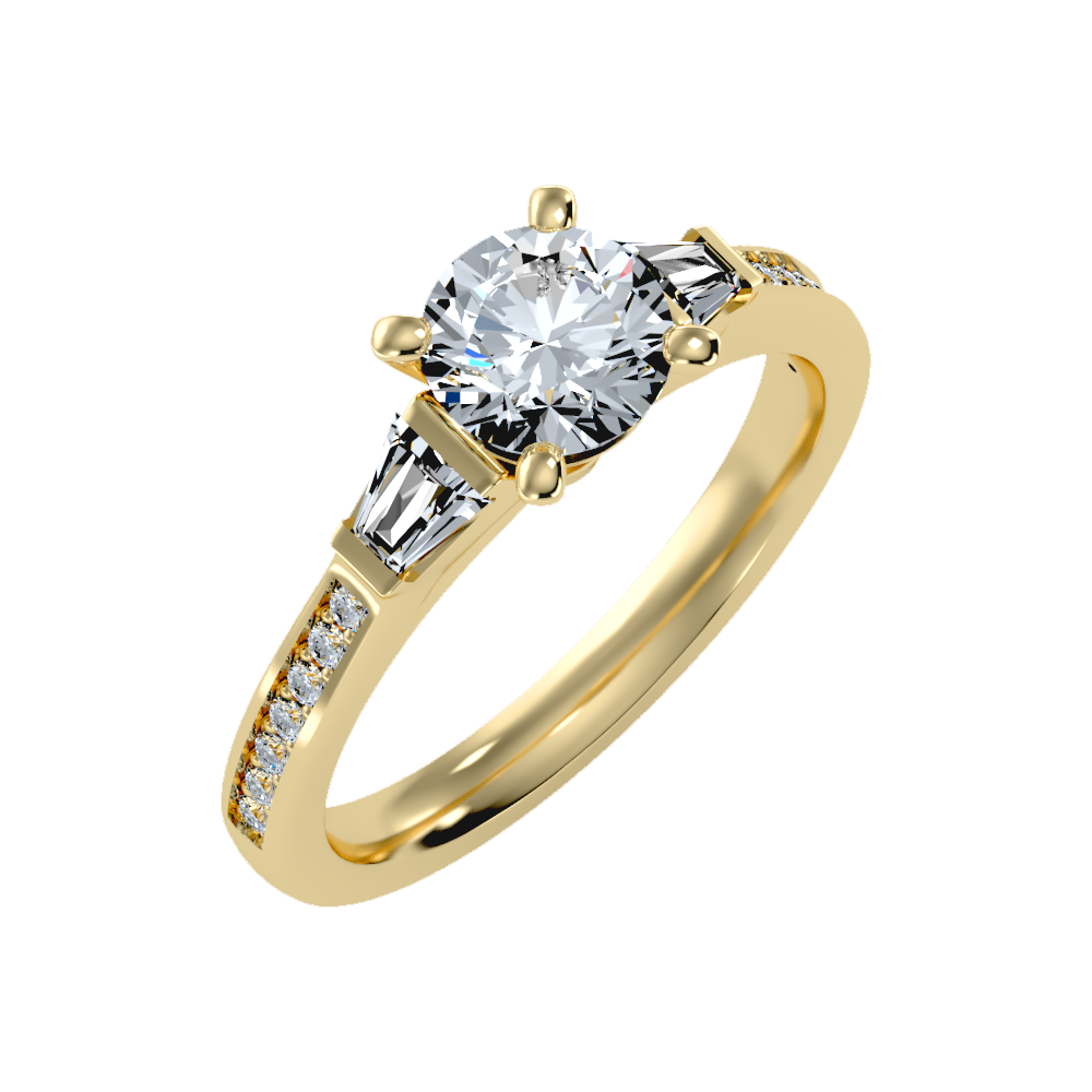 Prime Halo Solitaire Ring - Nine