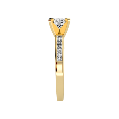Prime Solitaire Ring In 925 Sterling Silver - Eleven