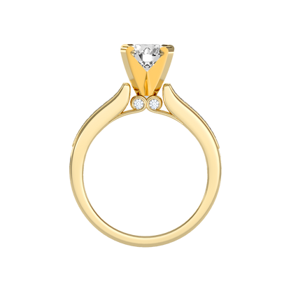 Prime Solitaire Ring In 925 Sterling Silver - Twelve