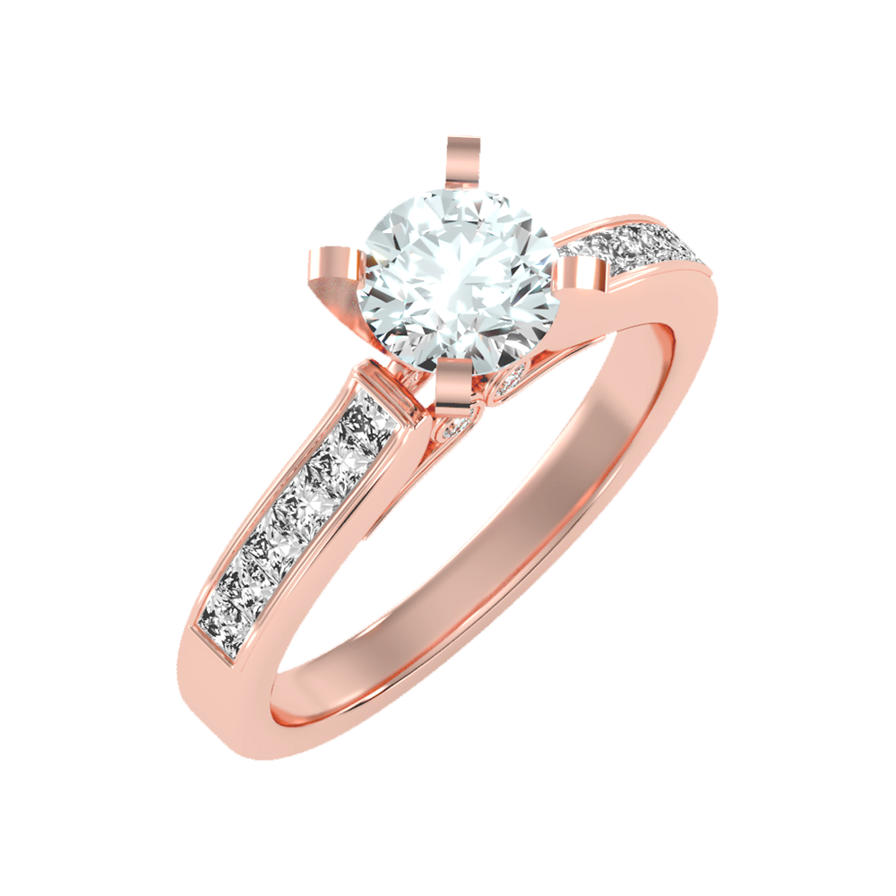 Prime Solitaire Ring In 925 Sterling Silver - Five