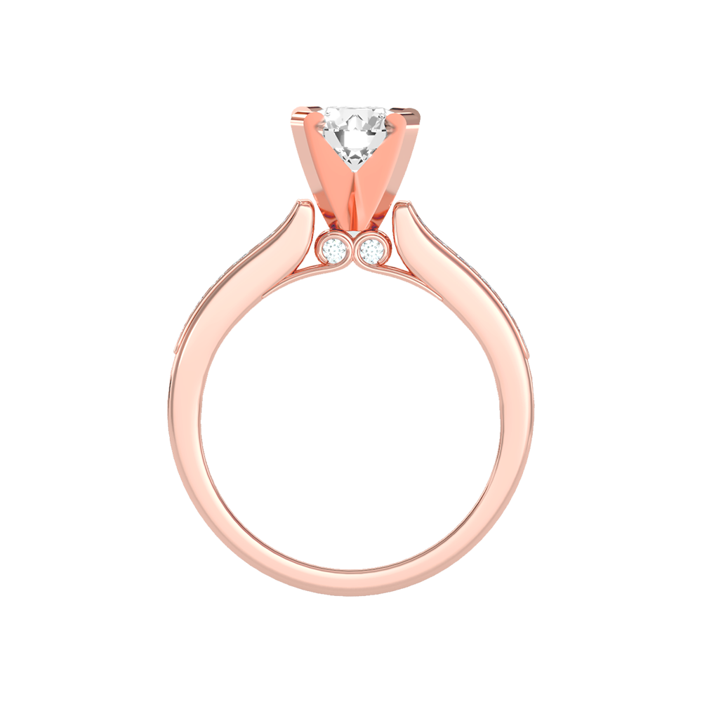 Prime Solitaire Ring In 925 Sterling Silver - Six