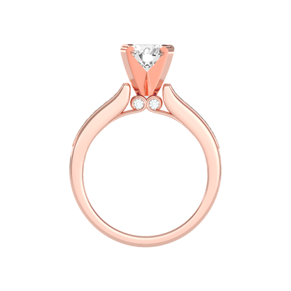 Prime Solitaire Ring In 925 Sterling Silver - Six