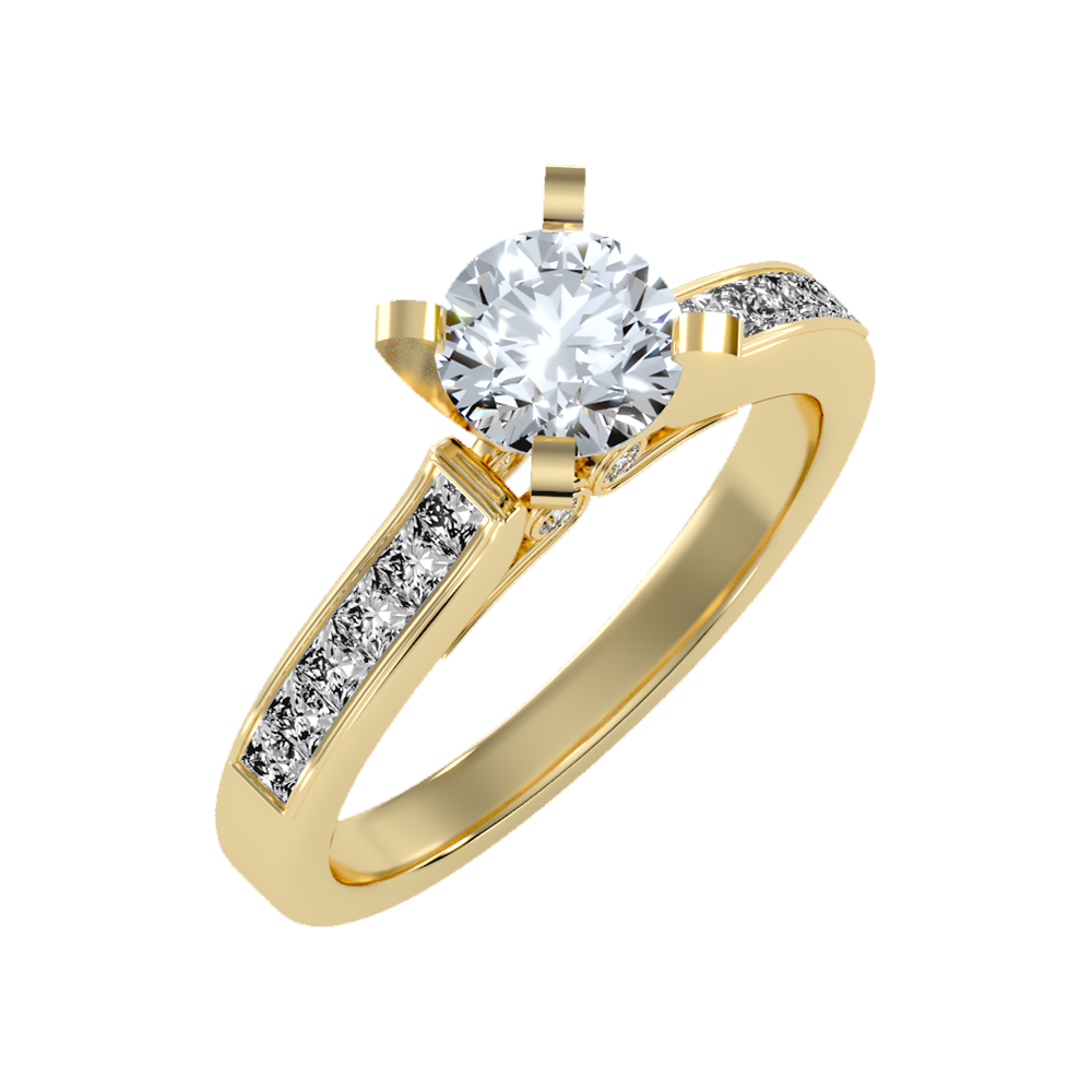 Prime Solitaire Ring In 925 Sterling Silver - Nine