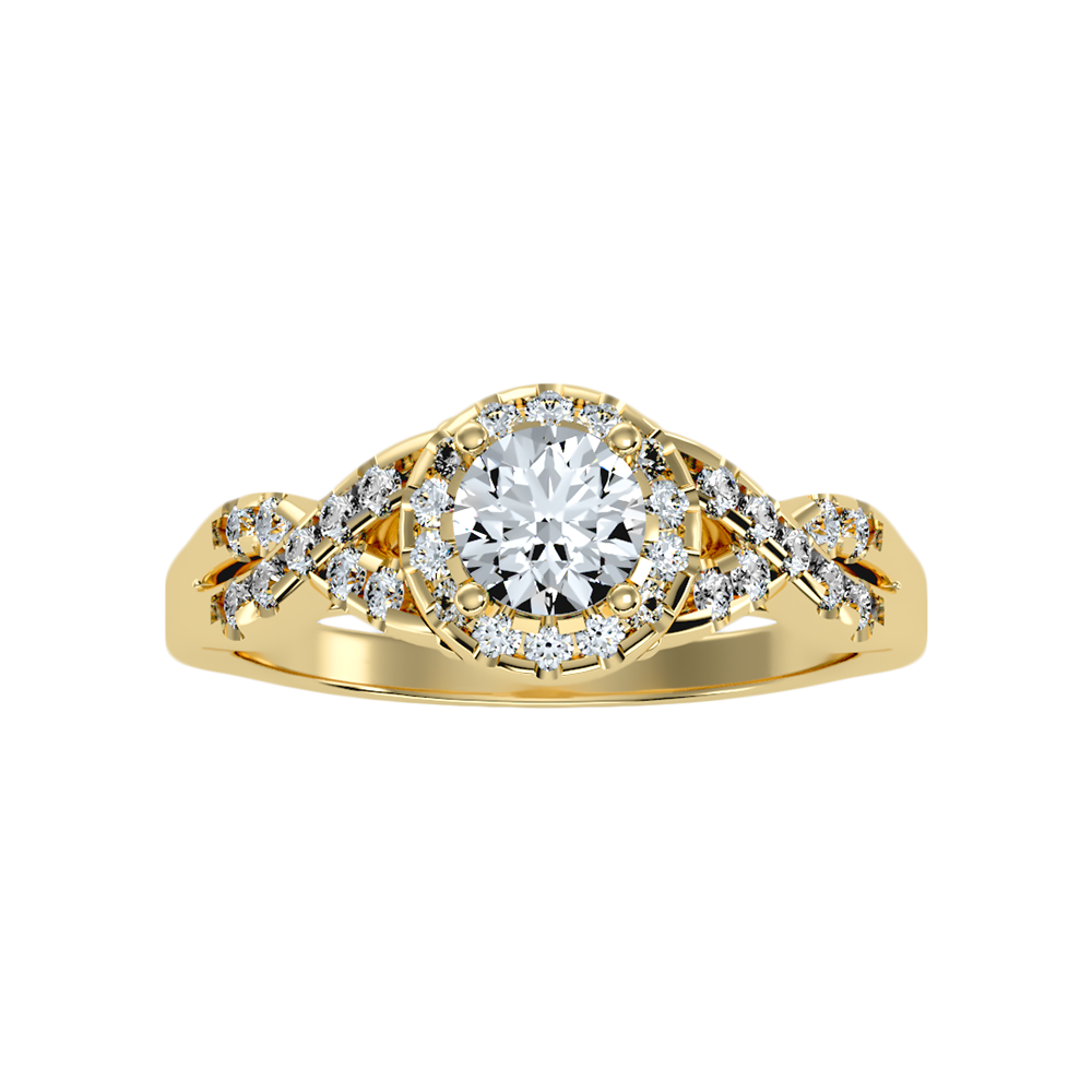 Profuse Halo Ring In 925 Sterling Silver - Ten