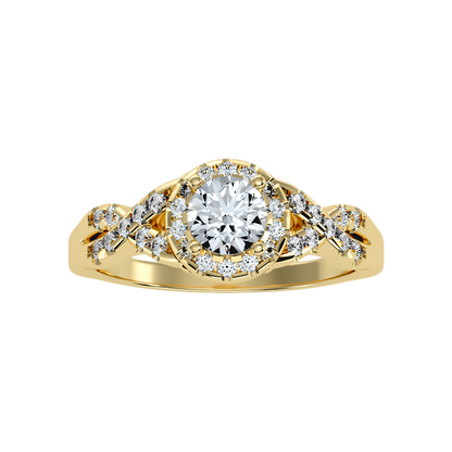 Profuse Halo Ring In 925 Sterling Silver - Ten