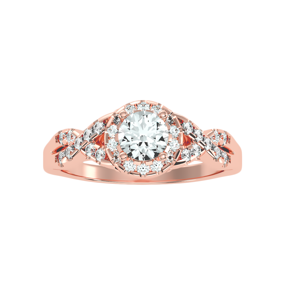 Profuse Halo Ring In 925 Sterling Silver - Six
