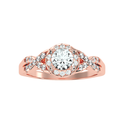 Profuse Halo Ring In 925 Sterling Silver - Six