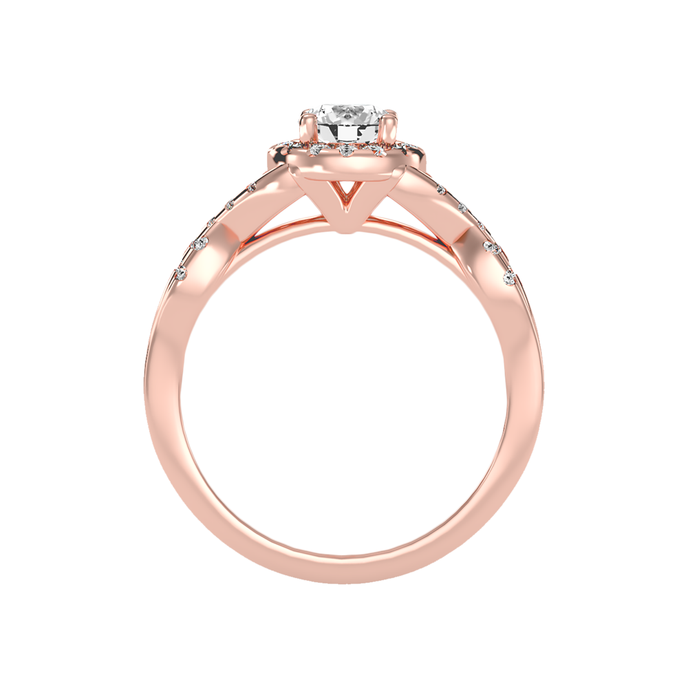 Profuse Halo Ring In 925 Sterling Silver - Eight