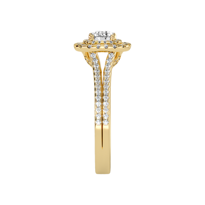 Prolific Halo Ring In 925 Sterling Silver - Eleven