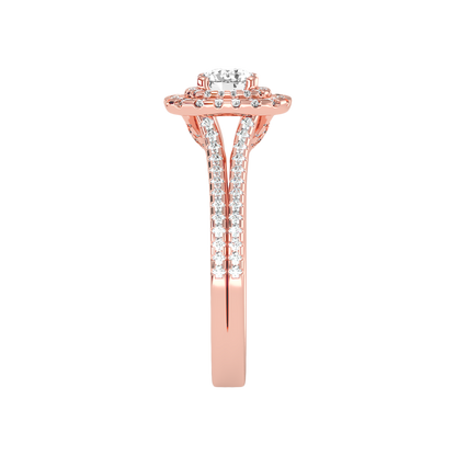 Prolific Halo Ring In 925 Sterling Silver - Eight