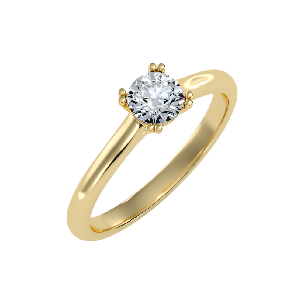 Propinquity Solitaire Ring In 925 Sterling Silver - Nine