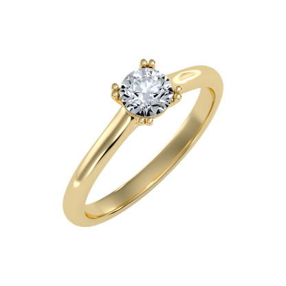 Propinquity Solitaire Ring In 925 Sterling Silver - Nine