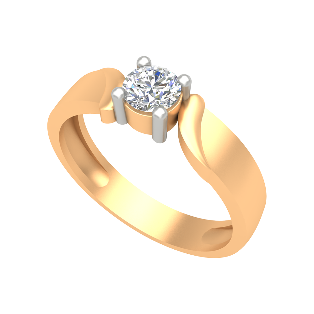 Puzzled Ping Solitaire Ring - Ten