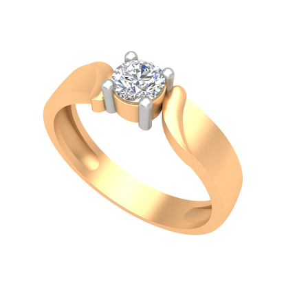 Puzzled Ping Solitaire Ring - Ten