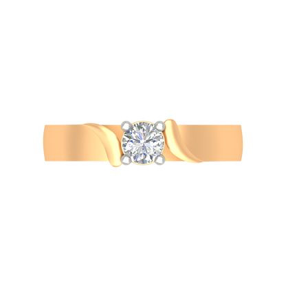 Puzzled Ping Solitaire Ring - Twelve