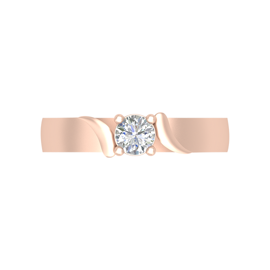 Puzzled Ping Solitaire Ring - Two