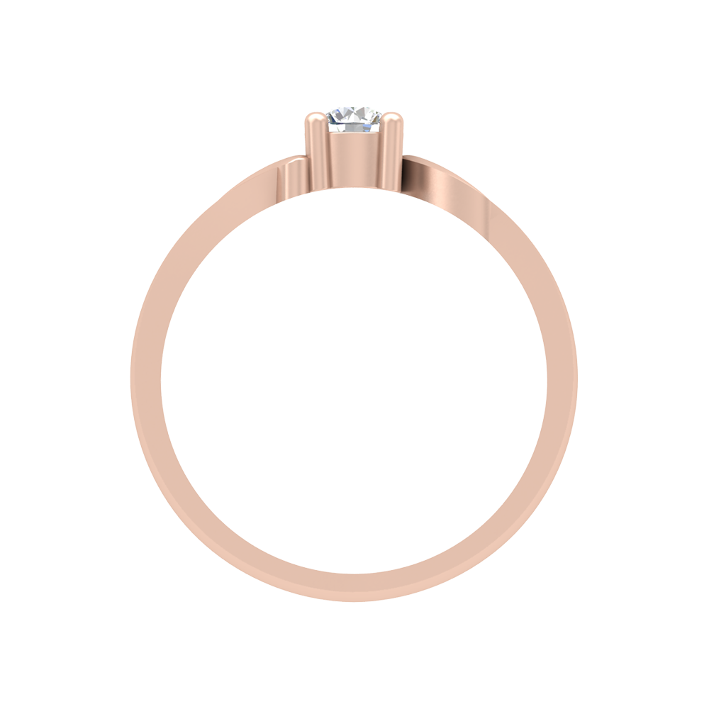 Puzzled Ping Solitaire Ring - Three
