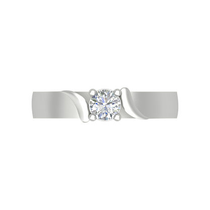Puzzled Ping Solitaire Ring In 925 Sterling Silver - Eight