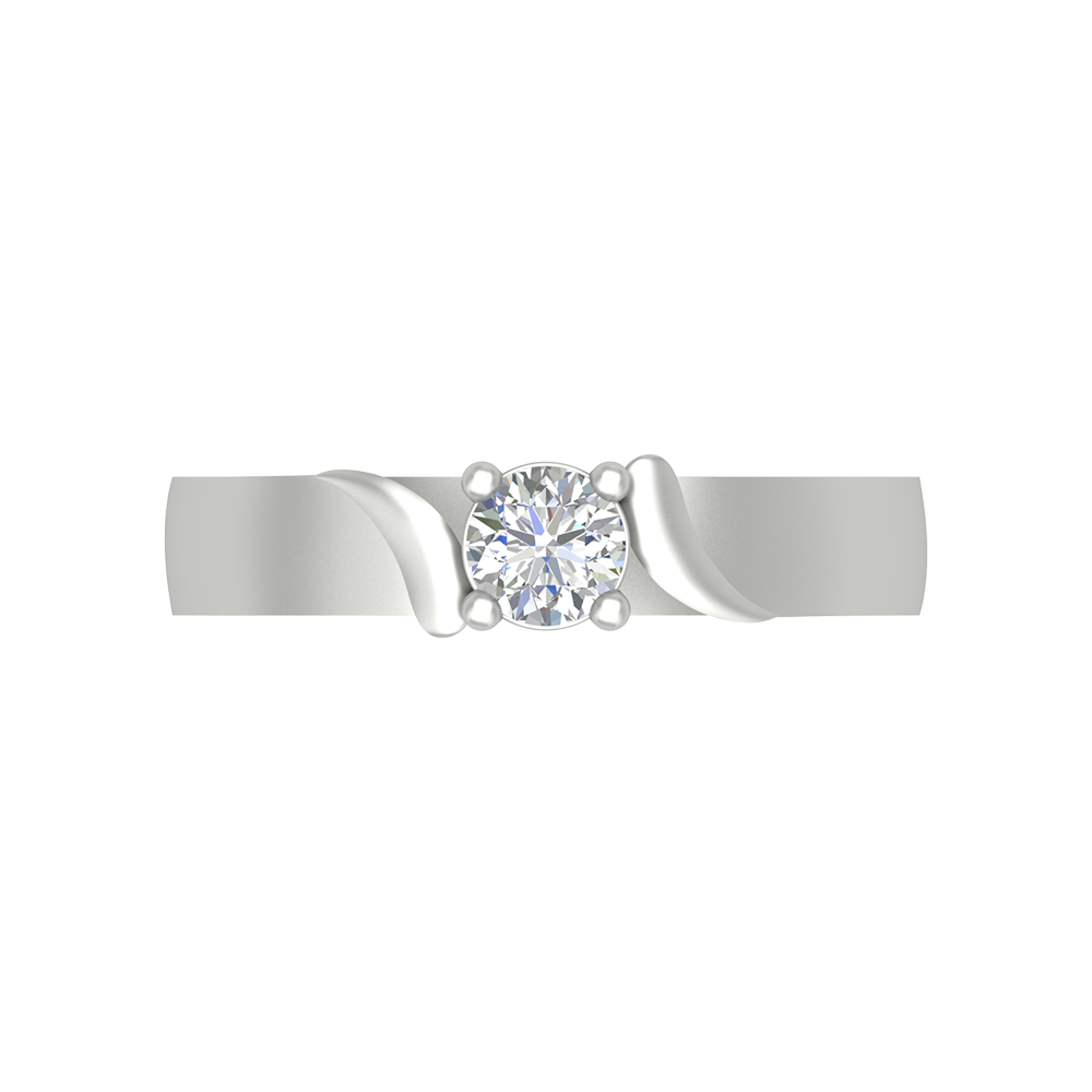 Puzzled Ping Solitaire Ring - Eight
