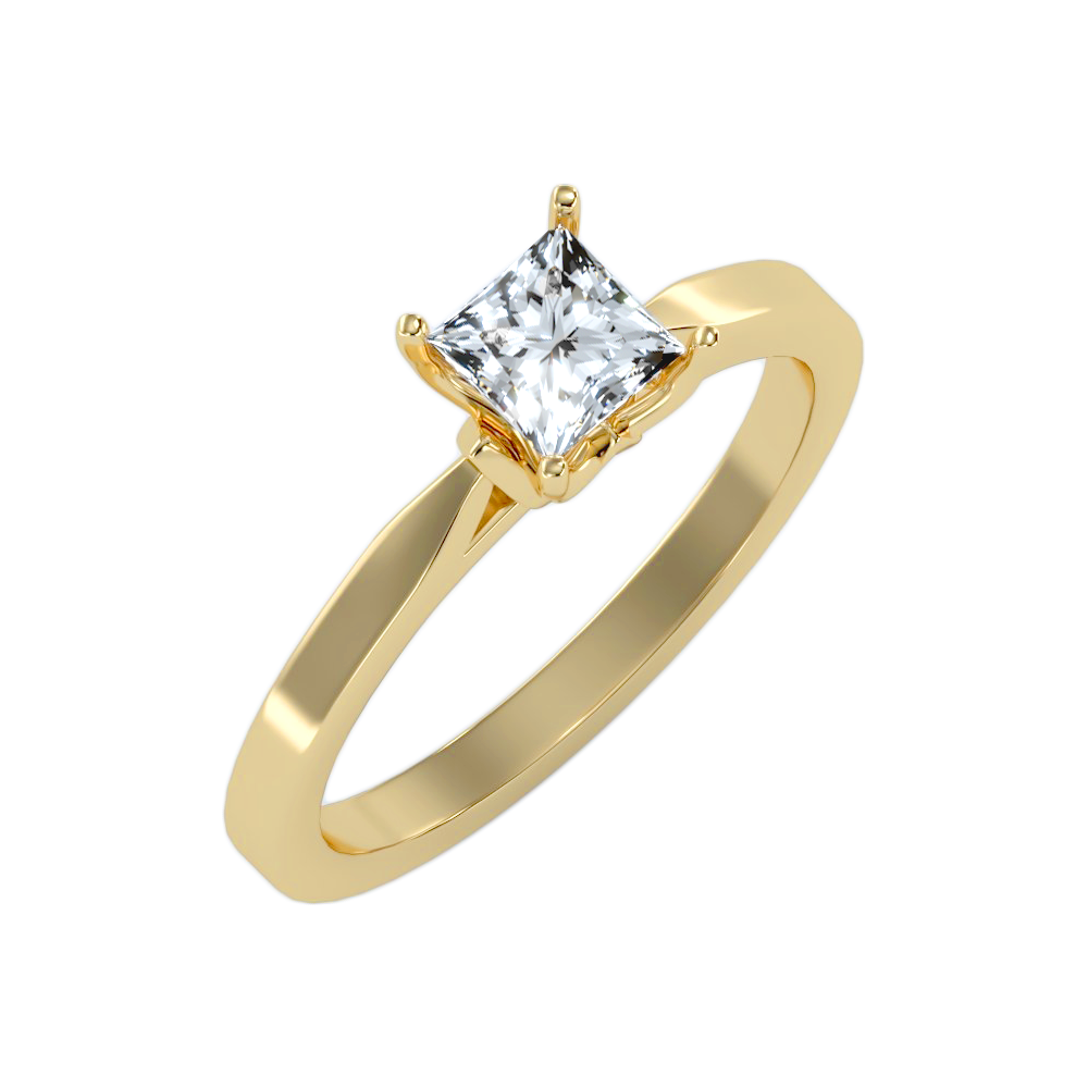 Quaint Single Stone Ring - Six