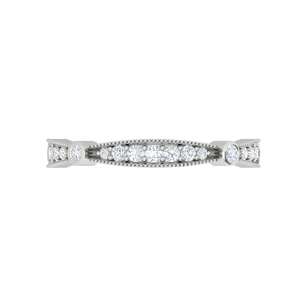 Queenie Bud Eternity Ring In 925 Sterling Silver - Seven