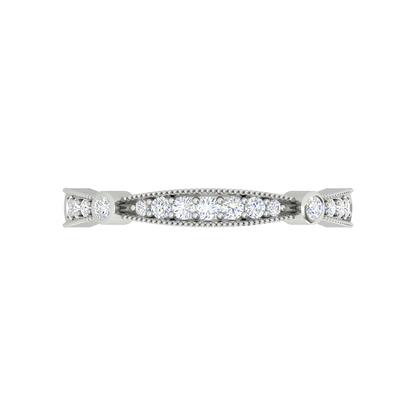 Queenie Bud Eternity Ring In 925 Sterling Silver - Seven