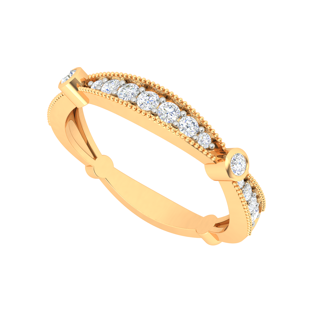 Queenie Bud Eternity Ring In 925 Sterling Silver - Nine